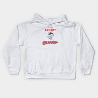 happy birthday shirt Kids Hoodie